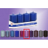 Lima Candle smooth metal violet cylinder 40 x 70 mm 4 pieces