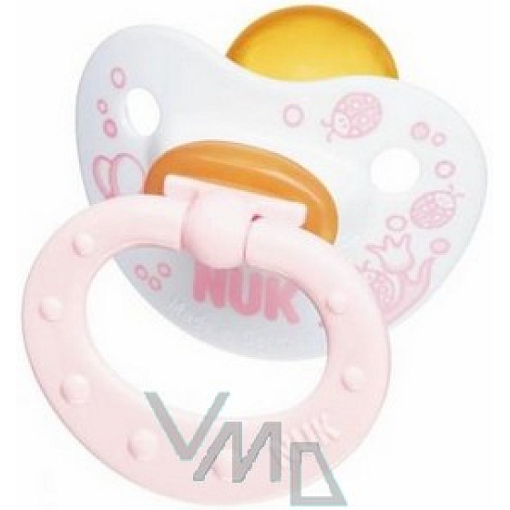 Nuk Rose & Blue Orthodontic Latex Comforter 0-6 months pink 1 piece