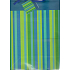 Nekupto Gift paper bag 32.5 x 26 x 13 cm Green - blue striped 1 piece 322 40