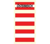 Sheet of Tattoo Stickers for Face and Body Austria Flag 3 Designs