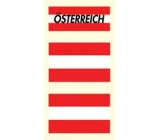 Arch tattoo decals on face and body Austria flag 3 motif