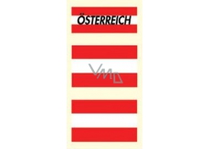 Arch tattoo decals on face and body Austria flag 3 motif