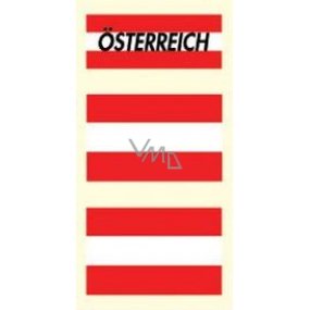Arch tattoo decals on face and body Austria flag 3 motif
