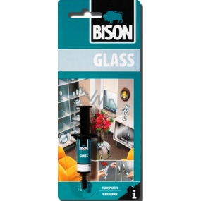 Bison Glas glass adhesive can also be used in combination with 2 ml metals