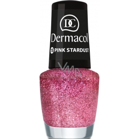 Dermacol Nail Polish with Effect Glitter Touch nail polish with effect 15 Pink Stardust 5 ml