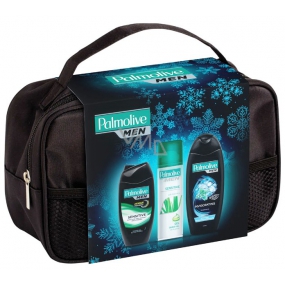 Palmolive Men Sensitive shower gel 250 ml + Invigorating shampoo 350 ml + Sensitive shaving foam 150 ml + cosmetic bag, cosmetic set