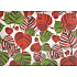 Nekupto Gift kraft bag 32.5 x 26 x 13 cm Leaves red and green, 333 CL