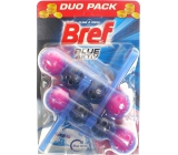 Bref Blue Aktiv Fresh Flowers WC block for hygienic cleanliness and freshness of your toilet, color water to blue shade 2 x 50 g