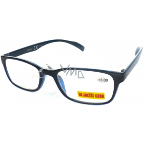 Berkeley Reading glasses +3.0 black blue 1 piece ER4050