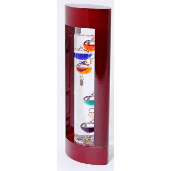 Albi Galileo Room thermometer burgundy, 8.8 × 5.2 × 23.3 cm