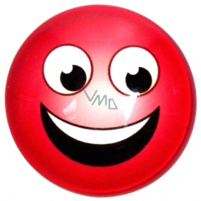 Nekupto Magnet Emoji Smiley wheel red 4 cm
