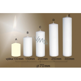 Lima Gastro smooth candle ivory cylinder 70 x 100 mm 1 piece