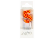 Albi Cake candle single - Number 5, 2.5 cm