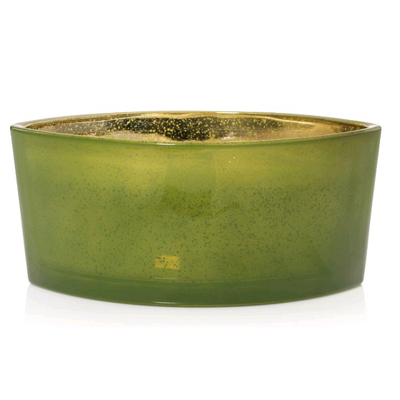 WoodWick Evergreen - Scent of needles scented candle with wooden wide wick and boat lid 453 g Festine Joy limited 2018