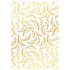 Ditipo Gift wrapping paper 70 x 200 cm white, gold feathers