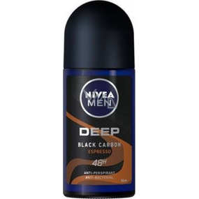 Nivea Men Deep Black Carbon Espresso ball antiperspirant deodorant roll-on 50 ml
