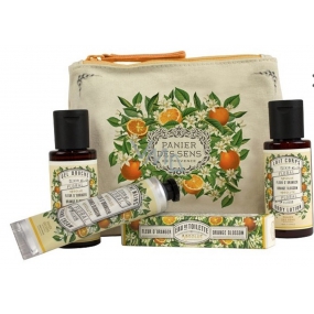 Panier des Sens Orange Flower Shower Gel 50 ml + Body Lotion 50 ml + Eau de Toilette 3.5 ml + Hand Cream 30 ml, Travel Gift Set