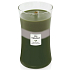 WoodWick Trilogy Mountain Trail 609.5 g large scented candle with wooden wick and lid