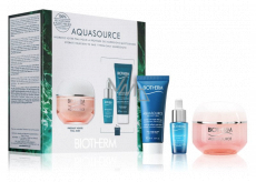 Biotherm Aquasource Night Spa Night Skin Cream 20 ml + Aquasource Nourishing Moisturizing Cream for Dry to Very Dry Sensitive Skin 50 ml + Life Plankton Elixir Protective Regenerating Serum 7 ml, cosmetic set