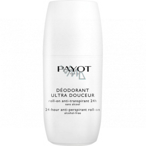 Payot Body Care Ultra Douceur 24h without alcohol, emollient ball deodorant antiperspirant roll-on for women 75 ml