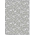 Ditipo Gift wrapping paper 70 x 200 cm Christmas silver deer trees snowflakes