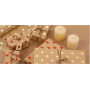 Zöwie Gift wrapping paper 70 x 150 cm Christmas Shining Moments natural with silver stars