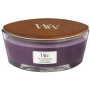 WoodWick Spiced Blackberry - Spiced Blackberry scented candle with wooden wick and lid glass jar 453 g