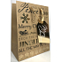 Epee Gift kraft bag 18 x 22.5 x 9.7 cm Christmas Merry Christmas deer, snowflakes 001 LUX medium