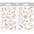 Water decals from silver foil 9 x 15 cm
