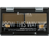 Rimmel London Brow This Way Eyebrow Palette 002 Medium Brown 1.1 g