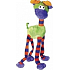 Tommi Plush Pet green with long legs whistling toy for dogs 47 cm