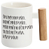 Albi Mug with wooden handle Bad day? Coffee! white 350 ml