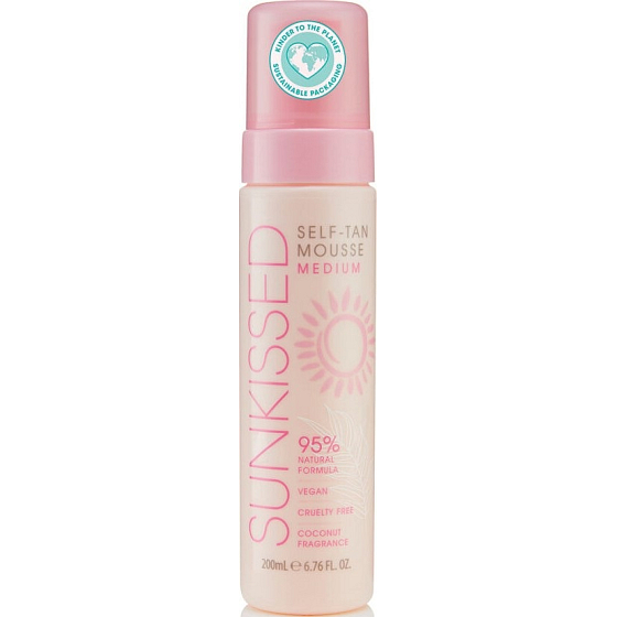 Sunkissed Self Tan Mousse self tanning foam Medium 200 ml