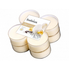 Bolsius Aromatic 2.0 Vanilla - Vanilla maxi scented tea lights 8 pieces, burning time 8 hours