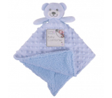 First Steps Teddy Bear Minky blue 35 x 31 cm