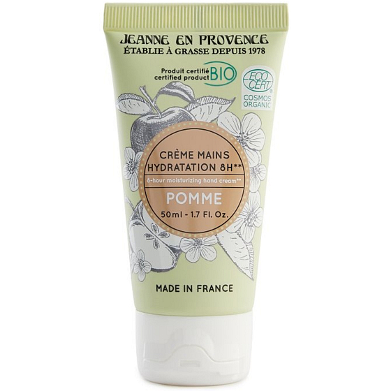 Jeanne en Provence Pomme - Apple Organic hand cream 50 ml