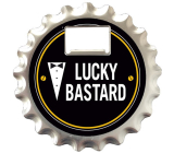 Nekupto Lucky Bastard bottle opener, coaster and magnet 10 cm