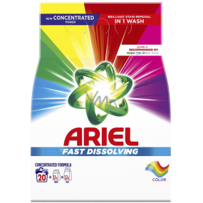 Ariel Fast Dissolving Color washing powder for coloured laundry 20 doses 1,1 kg