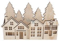 Houses with forest wooden playpen 21 x 14 x 6,8 cm
