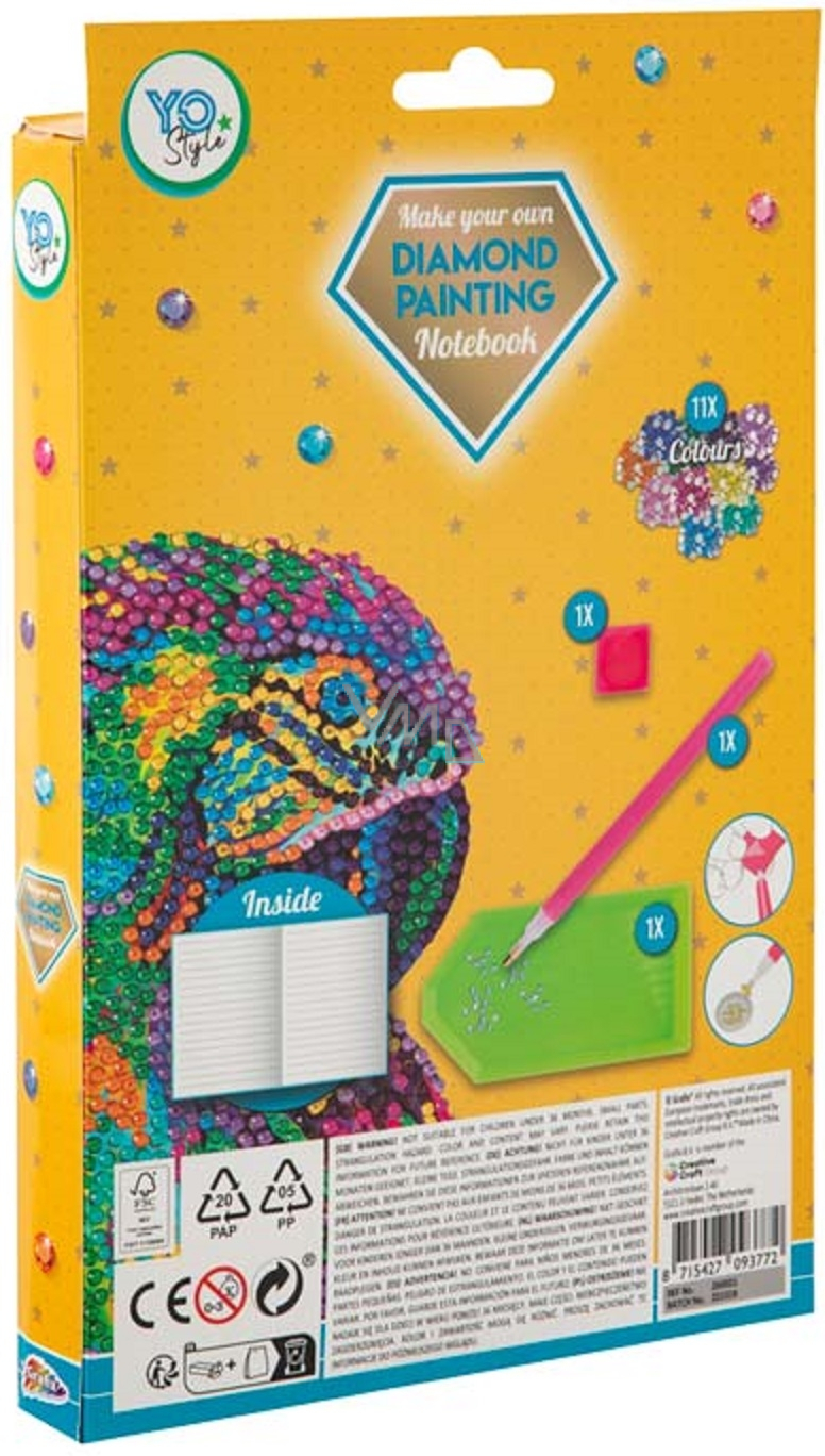 XO Style Diary A5 Diamond painting blue, creative set, age