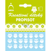 Arch Creative children's propisot small owls white 10 x 12,5 cm