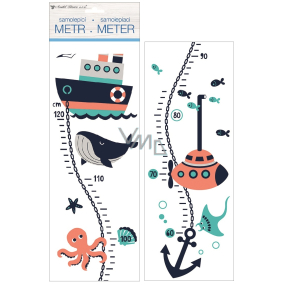 Stickers for wall Children's tape measure - nautical, up to 120 cm