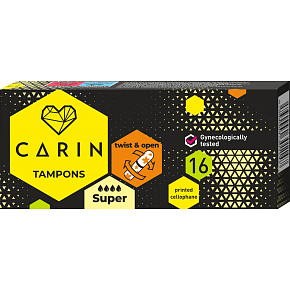 Carin Super women's tampons, 16 pcs