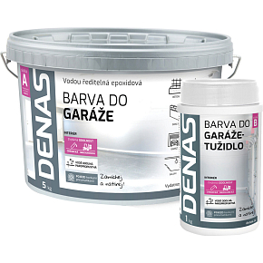 DENAS DO GARÁŽE color for heavy-duty surfaces and concrete floors, Ral 7040 gray, 5 kg + 1 kg hardener