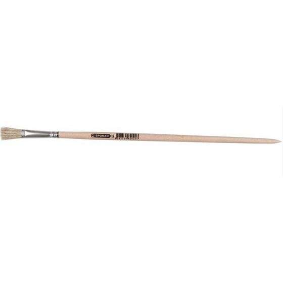 Spokar flat artistic brush unvarnished S 8231/101, size 16