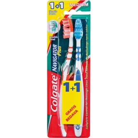 Colgate Navigator Plus Medium medium toothbrush 1 + 1 piece