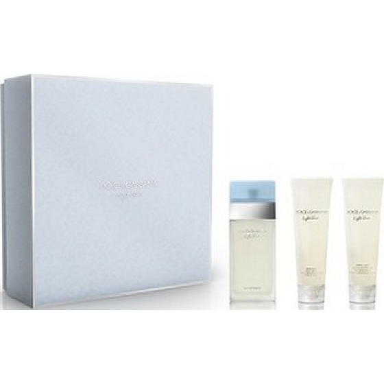 Dolce & Gabbana Light Blue Eau de Toilette 50 ml + Body Cream 50 ml + Shower Gel 50 ml, gift set