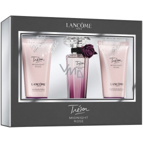 Lancome Trésor Midnight Rose perfumed water 30 ml + body lotion 50 ml + shower gel 50 ml, gift set