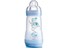 Mam Anti-Colic antikoliková láhev na krmení a silikonová jemná savička 1 pomalý různé barvy 2+ měsíců 260 ml