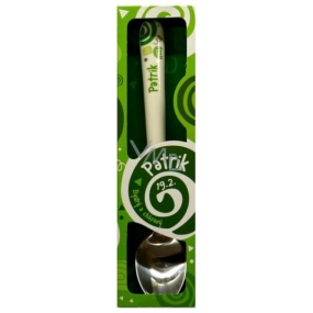 Nekupto Twister Spoon named Patrik green 16 cm